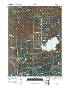 Julesburg Reservoir Colorado Historical topographic map, 1:24000 scale, 7.5 X 7.5 Minute, Year 2010
