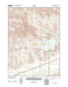 Julesburg Reservoir Colorado Historical topographic map, 1:24000 scale, 7.5 X 7.5 Minute, Year 2013