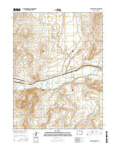 Junction Butte Colorado Current topographic map, 1:24000 scale, 7.5 X 7.5 Minute, Year 2016