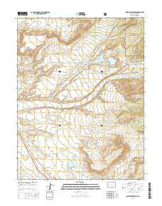Juniata Reservoir Colorado Current topographic map, 1:24000 scale, 7.5 X 7.5 Minute, Year 2016