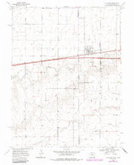 Kanorado Kansas Historical topographic map, 1:24000 scale, 7.5 X 7.5 Minute, Year 1969