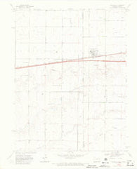 Kanorado Kansas Historical topographic map, 1:24000 scale, 7.5 X 7.5 Minute, Year 1969