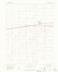 Kanorado Kansas Historical topographic map, 1:24000 scale, 7.5 X 7.5 Minute, Year 1969