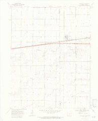 Kanorado Kansas Historical topographic map, 1:24000 scale, 7.5 X 7.5 Minute, Year 1969