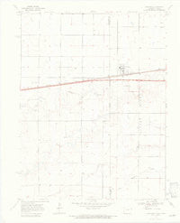 Kanorado Kansas Historical topographic map, 1:24000 scale, 7.5 X 7.5 Minute, Year 1969