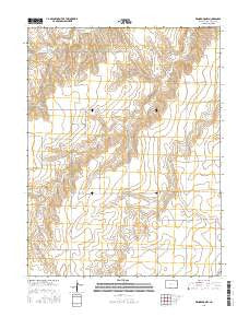 Kanorado NW Colorado Current topographic map, 1:24000 scale, 7.5 X 7.5 Minute, Year 2016