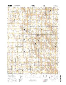Keota Colorado Current topographic map, 1:24000 scale, 7.5 X 7.5 Minute, Year 2016