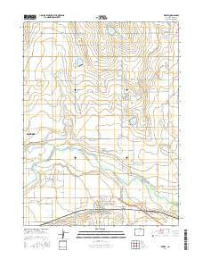 Kersey Colorado Current topographic map, 1:24000 scale, 7.5 X 7.5 Minute, Year 2016