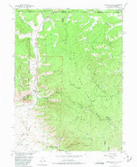 Kings Canyon Colorado Historical topographic map, 1:24000 scale, 7.5 X 7.5 Minute, Year 1950