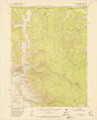 Kings Canyon Colorado Historical topographic map, 1:24000 scale, 7.5 X 7.5 Minute, Year 1952