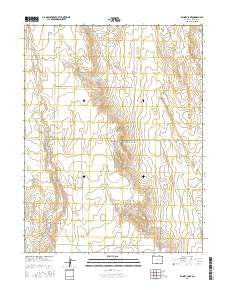 Kinney Lake Colorado Current topographic map, 1:24000 scale, 7.5 X 7.5 Minute, Year 2016