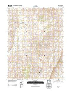 Kiowa Colorado Historical topographic map, 1:24000 scale, 7.5 X 7.5 Minute, Year 2013