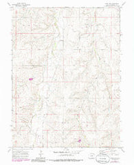 Kiowa NW Colorado Historical topographic map, 1:24000 scale, 7.5 X 7.5 Minute, Year 1970