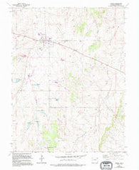 Kiowa Colorado Historical topographic map, 1:24000 scale, 7.5 X 7.5 Minute, Year 1970