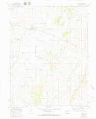 Kiowa Colorado Historical topographic map, 1:24000 scale, 7.5 X 7.5 Minute, Year 1970