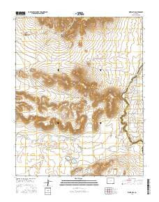 Kiowa Hill Colorado Current topographic map, 1:24000 scale, 7.5 X 7.5 Minute, Year 2016