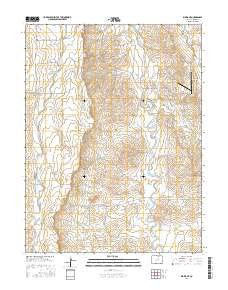 Kiowa NE Colorado Current topographic map, 1:24000 scale, 7.5 X 7.5 Minute, Year 2016