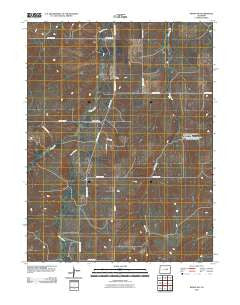 Kiowa NW Colorado Historical topographic map, 1:24000 scale, 7.5 X 7.5 Minute, Year 2010