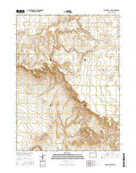 Kirchnavy Butte Colorado Current topographic map, 1:24000 scale, 7.5 X 7.5 Minute, Year 2016