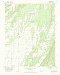 Kline Colorado Historical topographic map, 1:24000 scale, 7.5 X 7.5 Minute, Year 1968