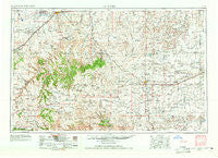 La Junta Colorado Historical topographic map, 1:250000 scale, 1 X 2 Degree, Year 1955