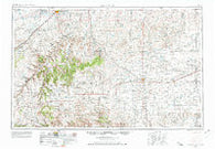 La Junta Colorado Historical topographic map, 1:250000 scale, 1 X 2 Degree, Year 1955