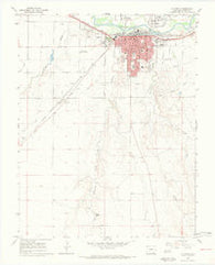 La Junta Colorado Historical topographic map, 1:24000 scale, 7.5 X 7.5 Minute, Year 1966