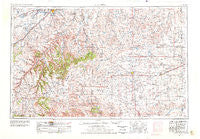 La Junta Colorado Historical topographic map, 1:250000 scale, 1 X 2 Degree, Year 1955