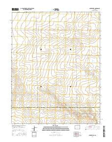 Lake Devore Colorado Current topographic map, 1:24000 scale, 7.5 X 7.5 Minute, Year 2016
