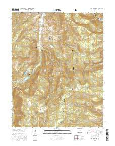 Lake Humphreys Colorado Current topographic map, 1:24000 scale, 7.5 X 7.5 Minute, Year 2016