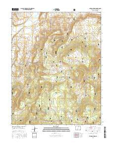Lake Mountain Colorado Current topographic map, 1:24000 scale, 7.5 X 7.5 Minute, Year 2016