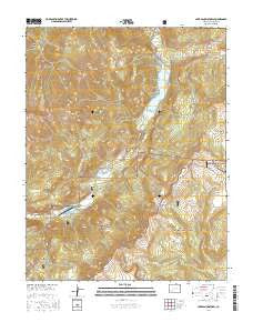 Lake San Cristobal Colorado Current topographic map, 1:24000 scale, 7.5 X 7.5 Minute, Year 2016