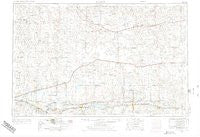 Lamar Colorado Historical topographic map, 1:250000 scale, 1 X 2 Degree, Year 1954