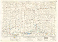 Lamar Colorado Historical topographic map, 1:250000 scale, 1 X 2 Degree, Year 1958