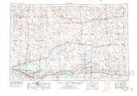 Lamar Colorado Historical topographic map, 1:250000 scale, 1 X 2 Degree, Year 1954