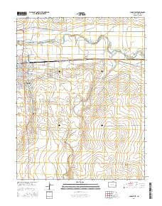 Lamar East Colorado Current topographic map, 1:24000 scale, 7.5 X 7.5 Minute, Year 2016