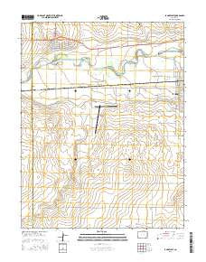 Lamar West Colorado Current topographic map, 1:24000 scale, 7.5 X 7.5 Minute, Year 2016