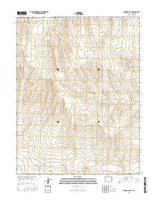 Landsman Hill Colorado Current topographic map, 1:24000 scale, 7.5 X 7.5 Minute, Year 2016