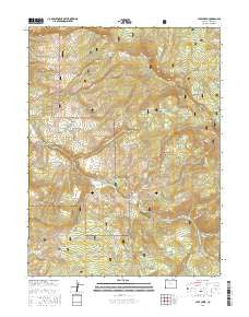 Lava Creek Colorado Current topographic map, 1:24000 scale, 7.5 X 7.5 Minute, Year 2016
