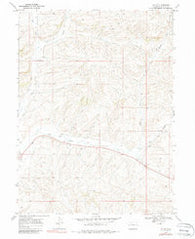Lay SE Colorado Historical topographic map, 1:24000 scale, 7.5 X 7.5 Minute, Year 1969