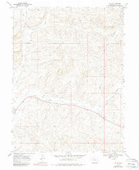 Lay SE Colorado Historical topographic map, 1:24000 scale, 7.5 X 7.5 Minute, Year 1969