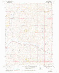Lay SE Colorado Historical topographic map, 1:24000 scale, 7.5 X 7.5 Minute, Year 1969