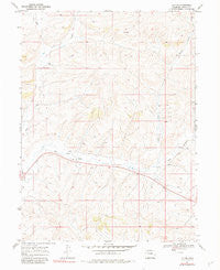 Lay SE Colorado Historical topographic map, 1:24000 scale, 7.5 X 7.5 Minute, Year 1969