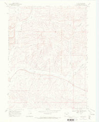 Lay SE Colorado Historical topographic map, 1:24000 scale, 7.5 X 7.5 Minute, Year 1969