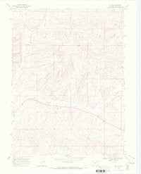 Lay SE Colorado Historical topographic map, 1:24000 scale, 7.5 X 7.5 Minute, Year 1969
