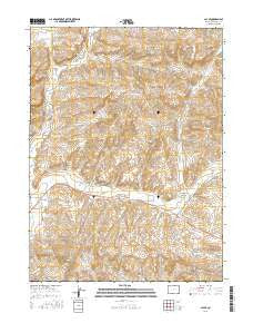 Lay SE Colorado Current topographic map, 1:24000 scale, 7.5 X 7.5 Minute, Year 2016
