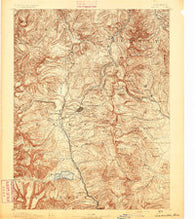 Leadville Colorado Historical topographic map, 1:125000 scale, 30 X 30 Minute, Year 1891