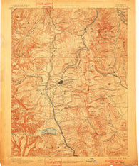 Leadville Colorado Historical topographic map, 1:125000 scale, 30 X 30 Minute, Year 1891