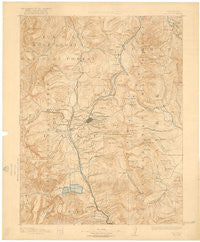 Leadville Colorado Historical topographic map, 1:125000 scale, 30 X 30 Minute, Year 1891