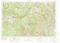 Leadville Colorado Historical topographic map, 1:250000 scale, 1 X 2 Degree, Year 1957